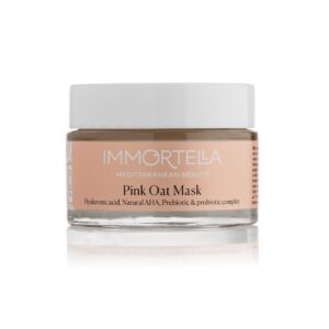 Μάσκα προσώπου με ροζ άργιλο και βρώμη – IMMORTELLA